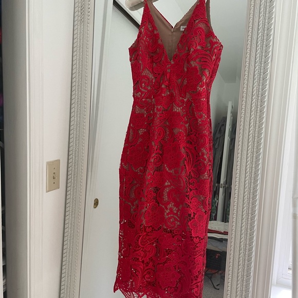 Dress the Population lace midi dress - Picture 2 of 12